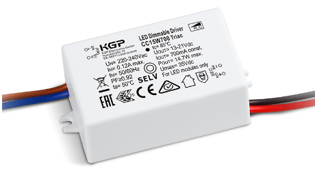 KGP TRIAC dim 15W 350mA IP67